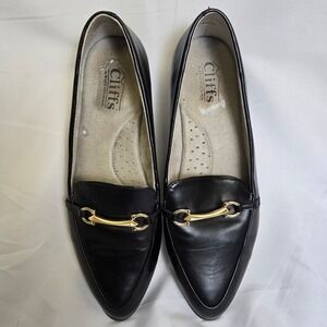 Cliffs by White Mountain Maria Women's Loafers, Black/Gold, Size 7M